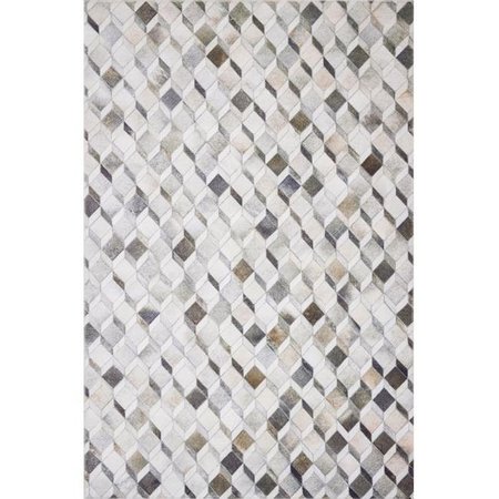 LOLOI RUGS Loloi Rugs MADDMAD-02GYMC3656 3 ft. 6 in. x 5 ft. 6 in. Maddox Area Rug - Grey & Mocha MADDMAD-02GYMC3656